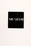 Artist: b'Carchesio, Eugene.' | Title: b'Museum.' | Date: 1992 | Technique: b'screenprint, printed in black ink, from one stencil'