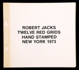 Artist: JACKS, Robert | Title: Twelve red grids hand stamped New York. | Date: 1973 | Technique: rubber stamps, printed in colour