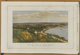 Title: b'Perth, the capital of Western Australia' | Date: 1840-49 | Technique: b'engraving, printed in black ink, from one stone; hand-coloured'