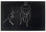 Artist: b'HOLMES PWERLE, Rhonda' | Title: b'not titled [No.13]' | Date: 1990 | Technique: b'woodcut, printed in black ink, from one block'