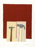 Artist: b'Barker, George.' | Title: b'Hammers.' | Date: 1975 | Technique: b'screenprint, printed in colour, from multiple stencils' | Copyright: b'\xc2\xa9 George Barker'