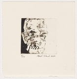 Artist: b'Ward, Mark.' | Title: b'Self portrait' | Date: c.2003 | Technique: b'aquatint, printed in black ink, from one plate'