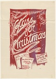 Artist: b'UNKNOWN, Sydney' | Title: b'Glass for Christmas' | Date: 1984 | Technique: b'screenprint, printed in colour, from multiple stencils'
