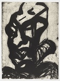 Artist: PARR, Mike | Title: The psychopathic family, # 6. | Date: 1994 | Technique: lift-ground aquatint, printed in black ink, from one copper plate