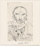 Title: b'Portrait of Neil Leveson II' | Date: 1992 | Technique: b'etching, printed in black ink, from one plate'