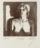 Artist: Kelly, William. | Title: not titled [female nude] | Date: 1983 | Technique: lithograph, printed in black ink, from one stone | Copyright: © William Kelly