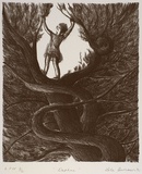 Artist: b'Burrows, Lola.' | Title: b'Daphne' | Date: 1991 | Technique: b'lithograph, printed in black ink, from one stone'