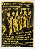 Artist: b'Gibb, Viva Jillian.' | Title: b'Least we Fiorget.' | Date: 1978 | Technique: b'screenprint, printed in colour, from two stencils'