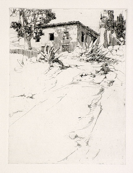 Artist: b'Herbert, Harold.' | Title: b'The hermitage, Martigue.' | Date: c.1921 | Technique: b'etching, printed in black ink, from one plate'