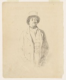 Artist: b'Nicholas, William.' | Title: b'The city rate collector (John Rowley).' | Date: 1847 | Technique: b'pen-lithograph, printed in black ink, from one zinc plate'