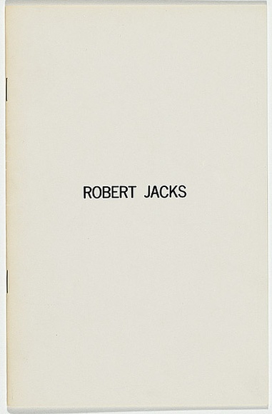 Artist: b'JACKS, Robert' | Title: b'Installations. 1971-1973' | Date: 1974 | Technique: b'offset-lithograph'