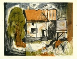 Artist: b'Brash, Barbara.' | Title: b'House.' | Date: c.1958 | Technique: b'lithograph, printed in colour, from five plates'