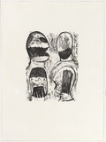 Artist: BOAG, Yvonne | Title: Bound. | Date: 05 August 1994 | Technique: lithograph, printed in black ink, from one plate