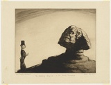 Artist: Dyson, Will. | Title: Our psycho analysts The sweating Sphynx or The Secret revealed. | Date: c.1929 | Technique: drypoint, printed in black ink, from one plate