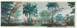 Title: Les Sauvages de la mer Pacifique. | Date: 1805 | Technique: woodblock, printed in colour, from multiple blocks; hand-painted gouache through stencils