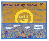Artist: Fairskye, Merilyn. | Title: Where are we going? A womens liberation conference June 9,10 1979. | Date: 1979 | Technique: screenprint, printed in colour, from four stencils | Copyright: © Merilyn Fairskye