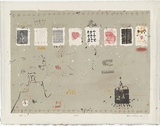 Artist: b'Mitelman, Allan.' | Title: b'Cards' | Date: 1969 | Technique: b'lithograph, printed in colour, from multiple stones [or plates]' | Copyright: b'\xc2\xa9 Allan Mitelman'