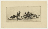Artist: LONG, Sydney | Title: Magpies | Date: 1920 | Technique: line-etching and drypoint, printed in black ink, from one copper plate | Copyright: Reproduced with the kind permission of the Ophthalmic Research Institute of Australia