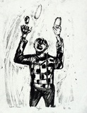 Artist: b'Grieve, Robert.' | Title: b'Juggler' | Date: 1957 | Technique: b'lithograph, printed in black ink, from one stone'