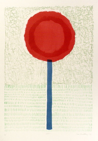 Artist: b'Buckley, Sue.' | Title: b'Stop.' | Date: 1973 | Technique: b'lithograph, printed in colour, from multiple stones [or plates]' | Copyright: b'This work appears on screen courtesy of Sue Buckley and her sister Jean Hanrahan'