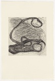 Artist: b'Irving, Julie.' | Title: b'not titled [curved forms]' | Date: 1996 | Technique: b'etching, printed in black ink, from one copper plate'