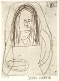 Artist: NORTHE, John | Title: not titled [figure] | Date: 2000, February | Technique: etching, printed in black ink, from one plate | Copyright: Courtesy of Arts Project Australia