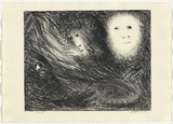 Artist: b'BOYD, Arthur' | Title: b'The vision of the church on fire.' | Date: (1965) | Technique: b'lithograph, printed in black ink, from one plate' | Copyright: b'Reproduced with permission of Bundanon Trust'