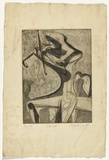 Artist: b'Cilento, Margaret.' | Title: b'Violinist.' | Date: 1948 | Technique: b'etching, softground, aquatint, printed in black ink, from one  plate'