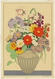 Artist: b'Thorpe, Hall.' | Title: b'A summer bunch' | Date: c.1926 | Technique: b'woodcut, printed in colour, from multiple blocks'