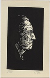 Artist: Millward, Clem. | Title: not titled. | Date: 1956-57 | Technique: linocut, printed in black ink, from one block