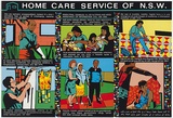 Title: Home care service of NSW | Date: 1986 | Technique: off-set lithograph, printed in colour