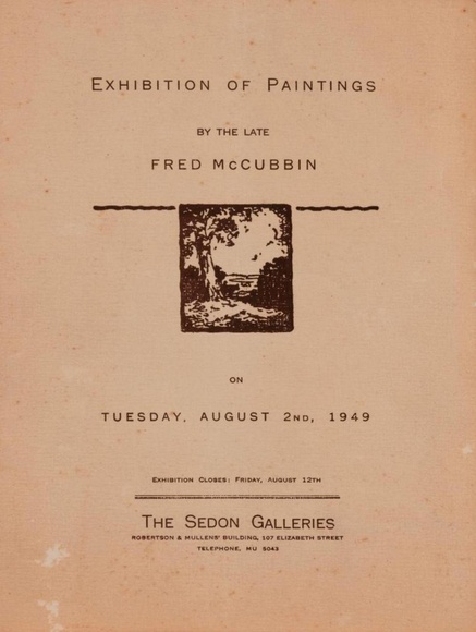 Title: b'Exhibition of paintings by the late Fred McCubbin.'