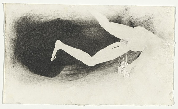 Artist: b'BOYD, Arthur' | Title: b'The women driving the old men away (left-hand portion only).' | Date: (1970) | Technique: b'etching and aquatint, printed in black ink, from one plate' | Copyright: b'Reproduced with permission of Bundanon Trust'