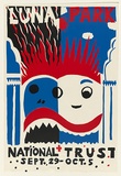 Artist: Sharp, Martin. | Title: Luna Park : National Trust. | Date: (1979) | Technique: screenprint, printed in colour, from three stencils