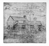 Artist: SHEARER, Mitzi | Title: The old farm, Strawberry Hill | Technique: etching, printed in black ink with plate-tone, from one  plate