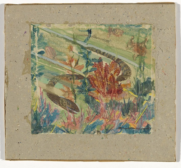 Artist: b'Mansell, Byram.' | Title: b'Sea snake, Barrier Reef' | Date: 1940 | Technique: b'colour monotype'
