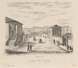 Title: George Street à Sydney [George Street in Sydney] | Date: 1835 | Technique: engraving, printed in black ink, from one steel plate