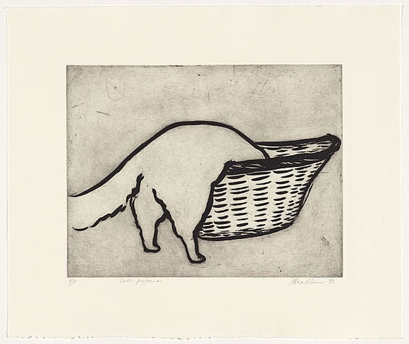 Artist: b'Headlam, Kristin.' | Title: bCat's pyjamas | Date: 2002 | Technique: b'aquatints, printed in black ink, each from one copper plate'