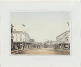 Artist: Cogne, Francois. | Title: Bourke Street. | Date: 1863-64 | Technique: lithograph, printed in colour, from two stones