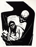 Artist: Counihan, Noel. | Title: Strontium 90. | Date: 1959 | Technique: linocut, printed in black ink, from one block