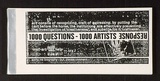 Artist: b'Fisher, John' | Title: b'1000 Questions - 1000 Artists Response, Sydney. A book containing [69] pp.'