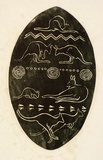 Artist: b'Derham, Frances.' | Title: b'Kangaroos.' | Date: (1932) | Technique: b'linocut, printed in black ink, from one block'