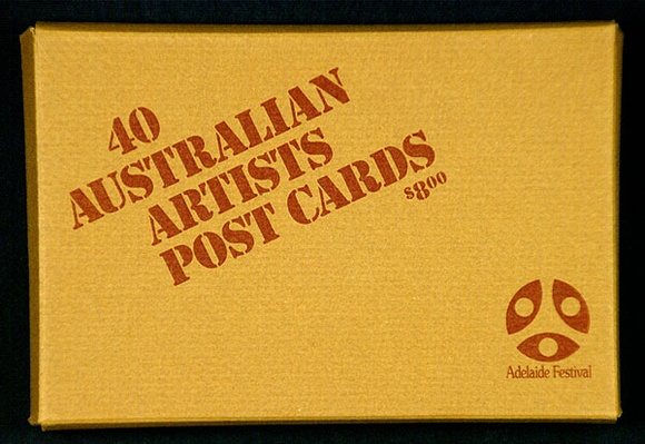 Artist: b'VARIOUS ARTISTS' | Title: bA set of forty Australian artists' postcards and cardboard covers, made from originals produced for the 1980 Adelaide Festival of Arts. | Date: 1979-80 | Technique: b'offset-lithograph'