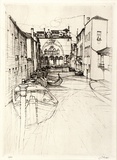 Artist: b'Scott, Eric.' | Title: b'Rio del Mingarello - Venice' | Date: c.1935 | Technique: b'etching, printed in black ink, from one plate'