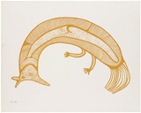 Artist: Man, John. | Title: Suarang. | Date: c.1975 | Technique: screenprint, printed in yellow ink, from one stencil