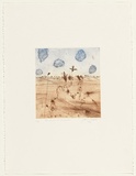 Artist: OLSEN, John | Title: The sound of landscape | Date: 1994 | Technique: etching and aquatint, printed in colour with plate-tone, from one plate | Copyright: © John Olsen. Licensed by VISCOPY, Australia