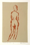 Artist: Sumner, Alan. | Title: Standing nude (No.1) | Date: 1944-46 | Technique: screenprint, printed in colour, from two stencils