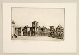 Artist: PLATT, Austin | Title: Wesley College, Melbourne | Date: 1934 | Technique: etching, printed in black ink, from one plate