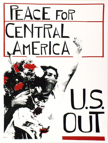 Artist: b'McDonald, Robyn.' | Title: b'Peace for Central America.' | Date: 1986 | Technique: b'screenprint, printed in colour, from two stencils'