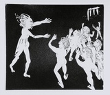 Artist: BOYD, Arthur | Title: Lysistrata addressing the women. Variant of No. 2. | Date: (1970) | Technique: etching and aquatint, printed in black ink, from one plate | Copyright: Reproduced with permission of Bundanon Trust